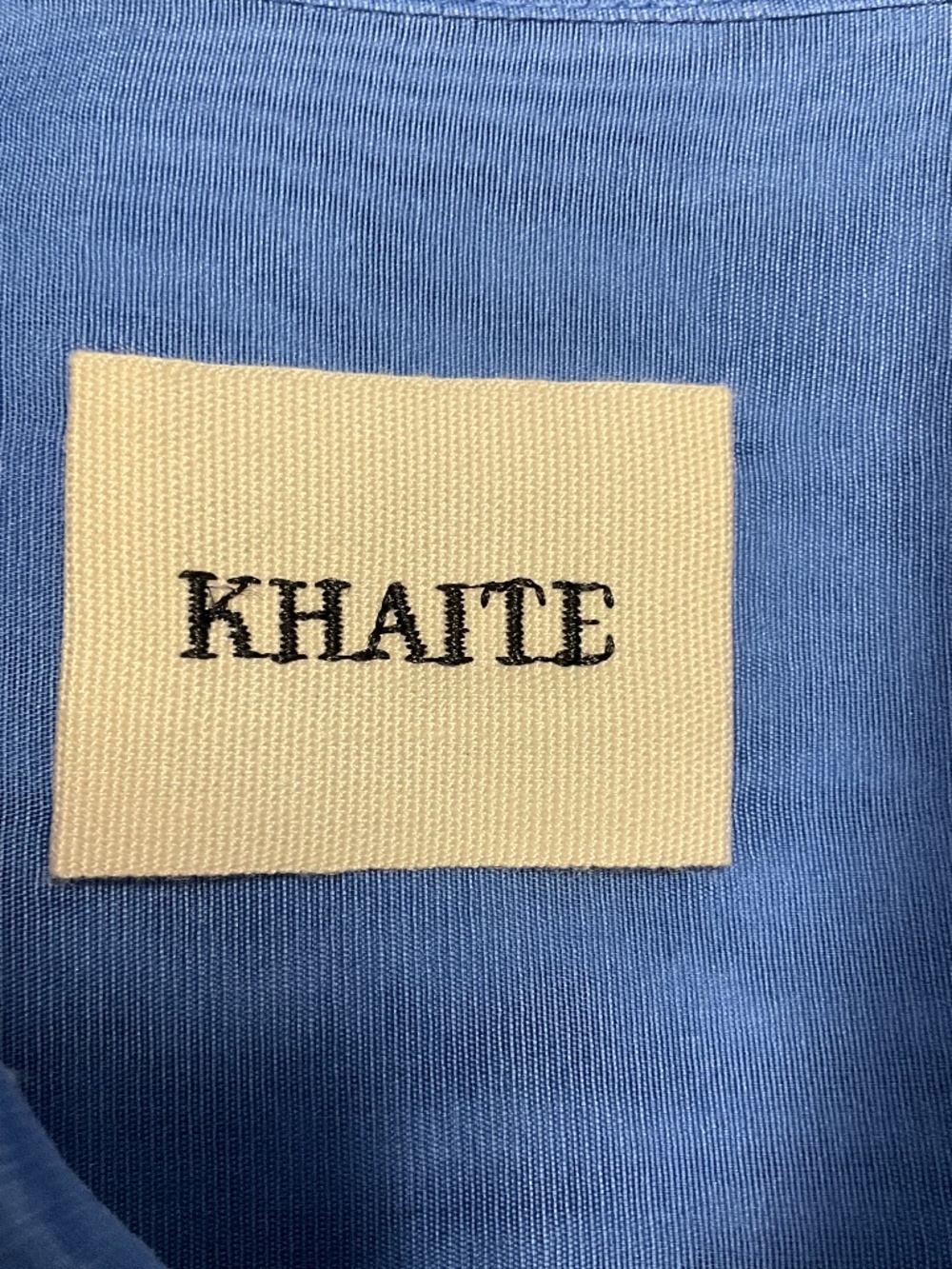 KHAITE BLUE MISSA SILK ORGANZA SHIRT - Picture 4 of 5